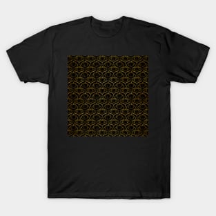 Art Nouveau Gold Foil Pumpkins T-Shirt